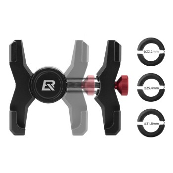 Rockbros 25210039001 Handlebar Clamp Phone Holder - Black Rockbros 25210039001 Handlebar Clamp Phone Holder - Black
