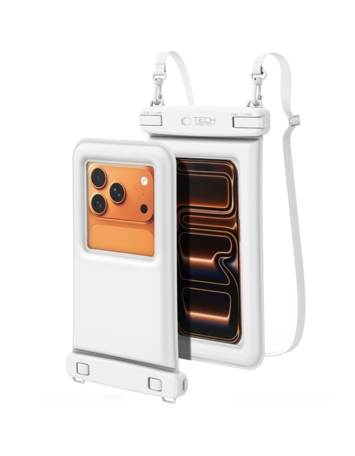 Tech-Protect UWC7 6.9" Waterproof Case - White Tech-Protect UWC7 6.9" Waterproof Case - White