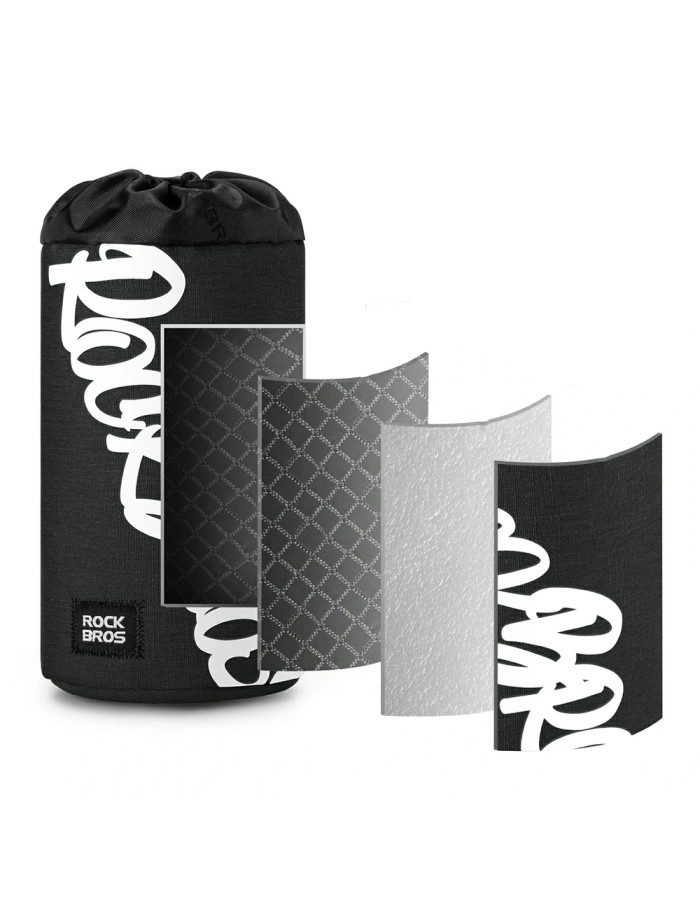 Rockbros G004 Flash Journey 1L Water Bottle Bag - Black Rockbros G004 Flash Journey 1L Water Bottle Bag - Black