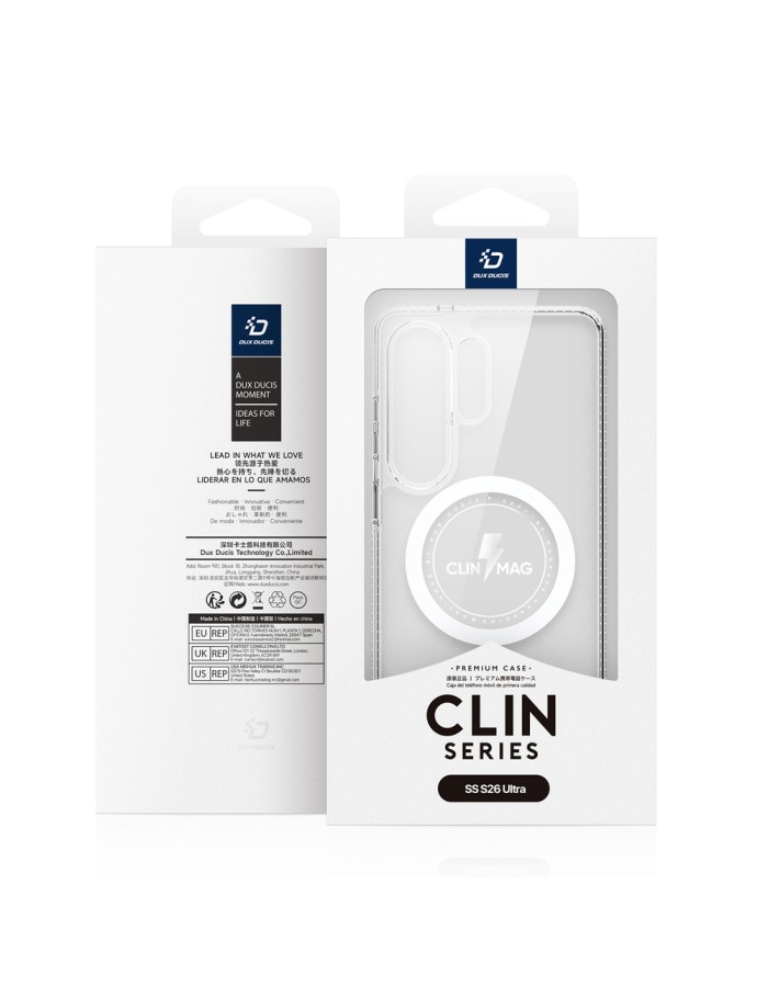 Dux Ducis Clin Mag Case Compatible with MagSafe for Samsung S26 Ultra - Transparent Dux Ducis Clin Mag Case Compatible with MagSafe for Samsung S26 Ultra - Transparent