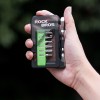 Rockbros Bike Tool Set with Mini Ratchet and Bits - Translucent Green Rockbros Bike Tool Set with Mini Ratchet and Bits - Translucent Green