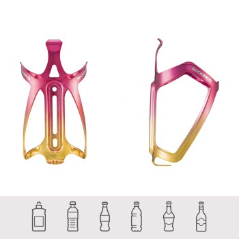 Rockbros RKL02 Aluminum Bottle Cage - Red and Gold
