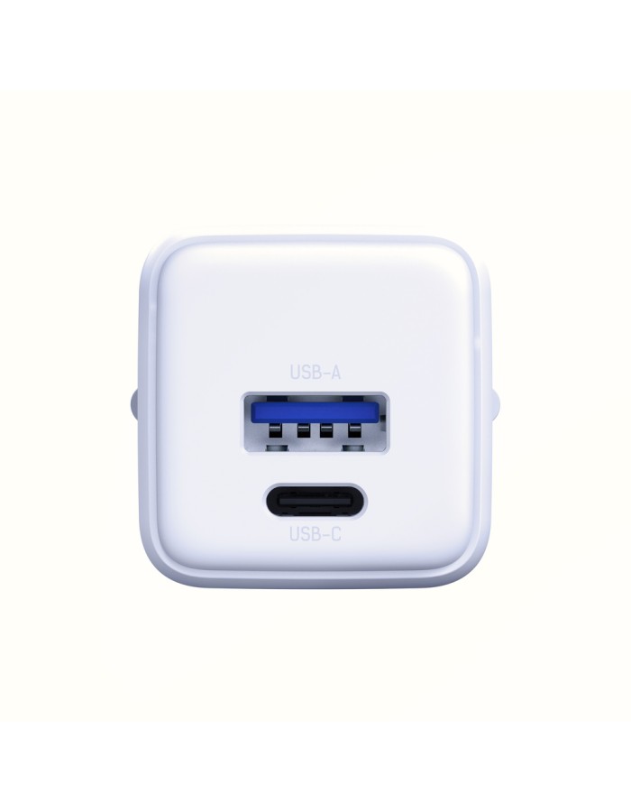 3mk Hyper GaN Charger 20W QC4+ PD PPS USB-C USB-A Wall Charger - White