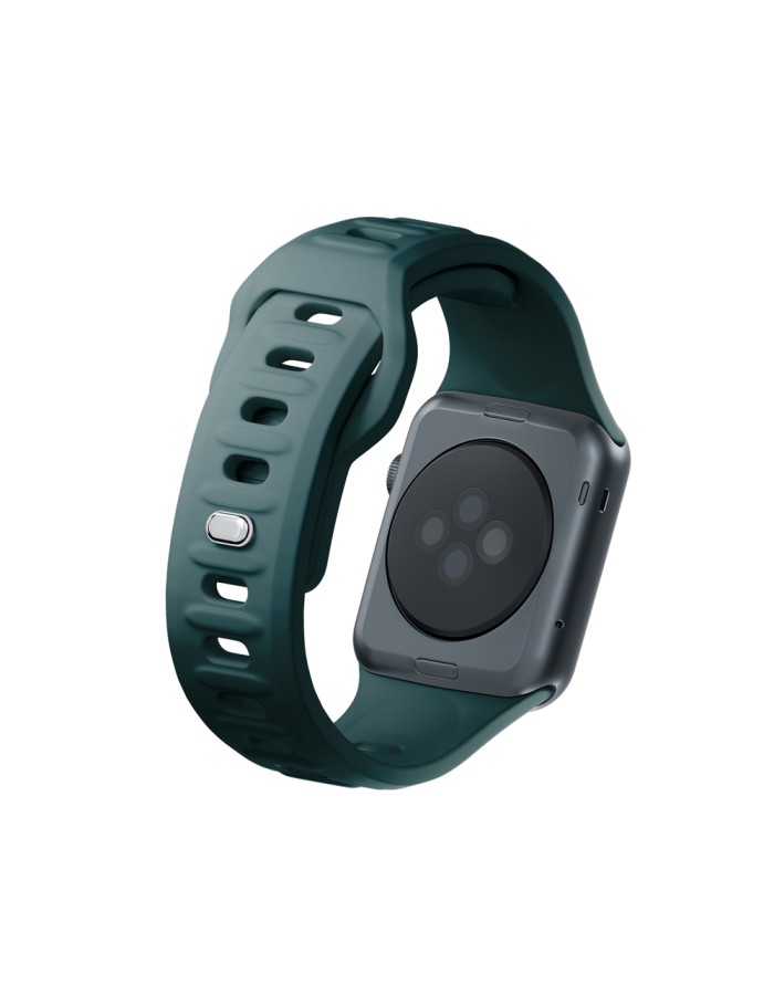 3mk Silicone Watch Strap for Apple Watch 38 / 40 / 41 mm - green