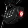 Rockbros C61 Bike Saddle Bag with Smart Rear Light 0.45L - Black Rockbros C61 Bike Saddle Bag with Smart Rear Light 0.45L - Black