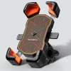 Rockbros HW-117 Handlebar Clamp Phone Holder - Black and Orange Rockbros HW-117 Handlebar Clamp Phone Holder - Black and Orange