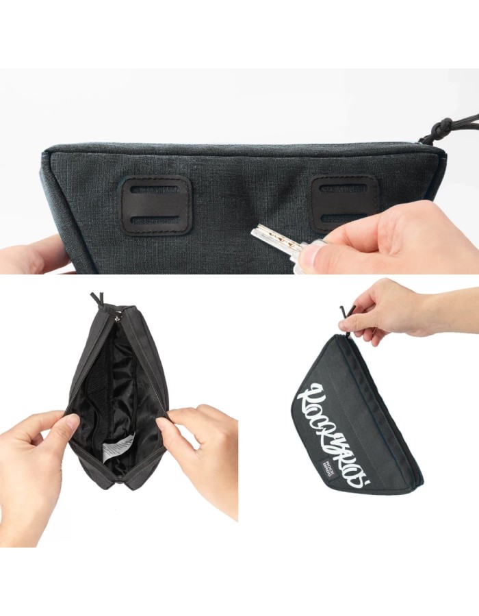 Rockbros G011 Flash Journey trapezoidal handlebar bike bag 0.7 l - black Rockbros G011 Flash Journey trapezoidal handlebar bike bag 0.7 l - black