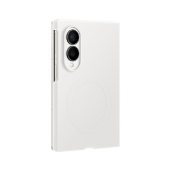 Samsung Silicone Magnet Case for Samsung Galaxy Z Fold 8 compatible with MagSafe + 2 anti-reflective films - white