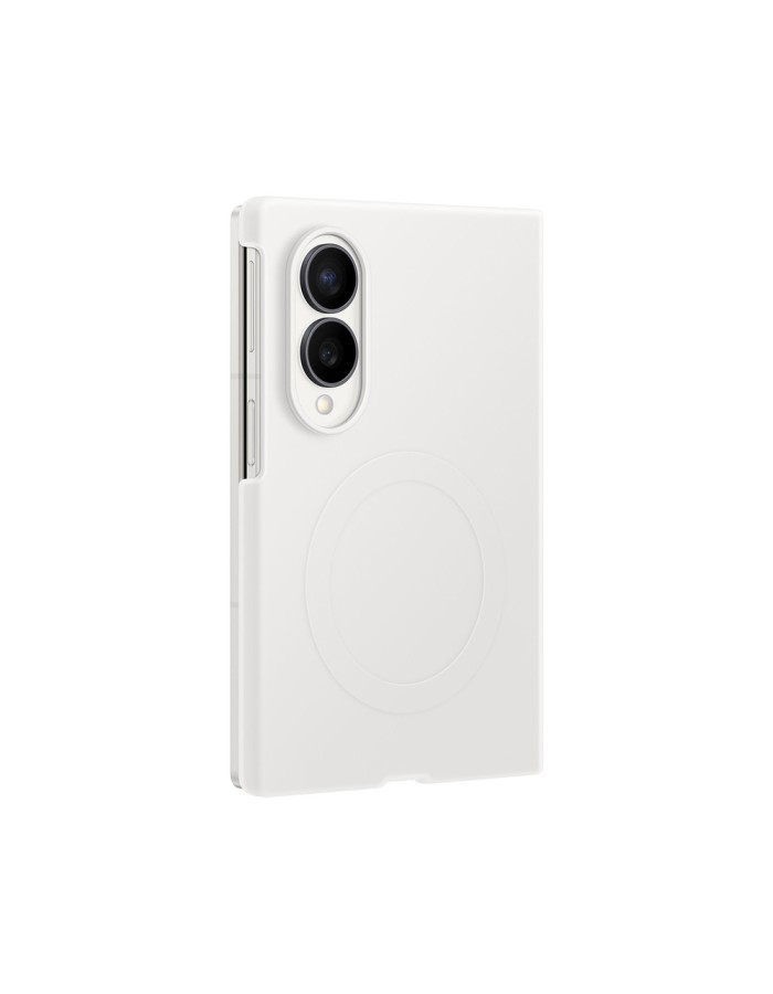 Samsung Silicone Magnet Case for Samsung Galaxy Z Fold 8 compatible with MagSafe + 2 anti-reflective films - white