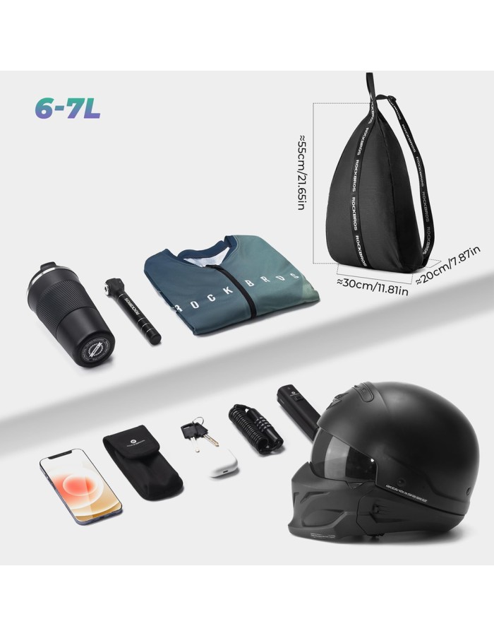 Rockbros H34 Backpack with Helmet Holder - Black