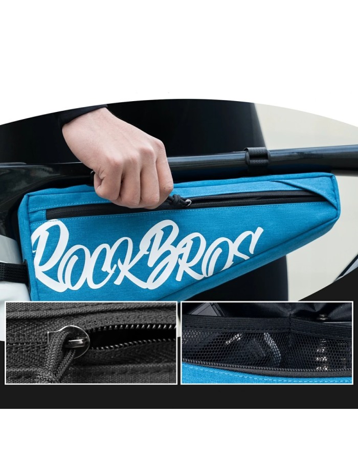 Rockbros G008 Flash Journey Triangle Frame Bike Bag XL 1.9 l - Blue Rockbros G008 Flash Journey Triangle Frame Bike Bag XL 1.9 l - Blue