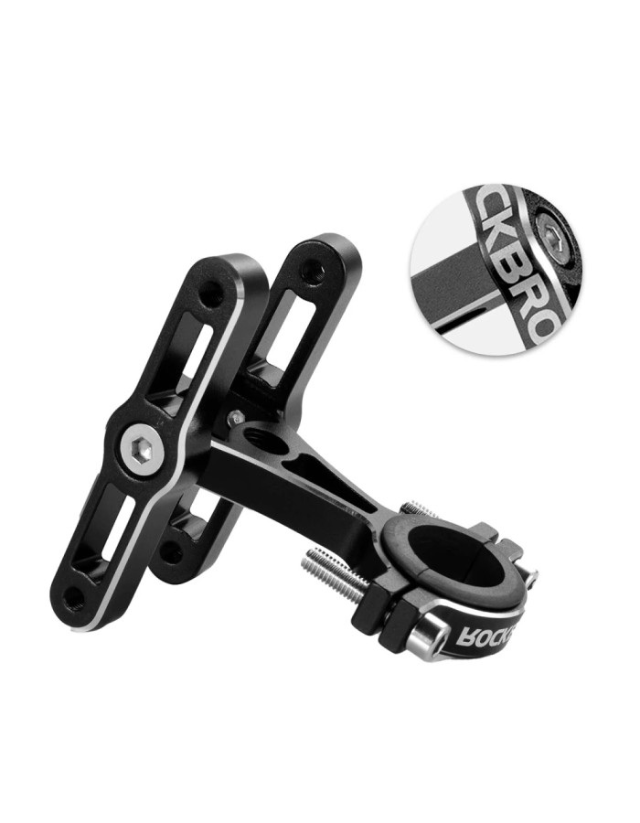 Rockbros KS-415 Aluminum Adjustable Bottle Cage Adapter - Black Rockbros KS-415 Aluminum Adjustable Bottle Cage Adapter - Black