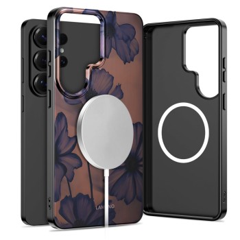 Tech-Protect Lamano MagSafe Case for Samsung Galaxy S26 Ultra - Brown and Purple Tech-Protect Lamano MagSafe Case for Samsung Galaxy S26 Ultra - Brown and Purple