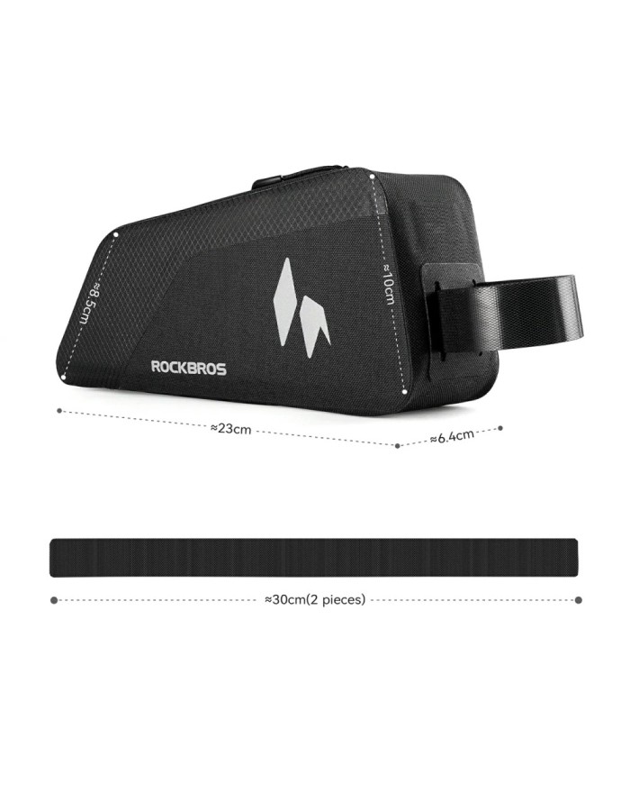 Rockbros AS-151 RideMate Waterproof Top Tube Bag - Black Rockbros AS-151 RideMate Waterproof Top Tube Bag - Black