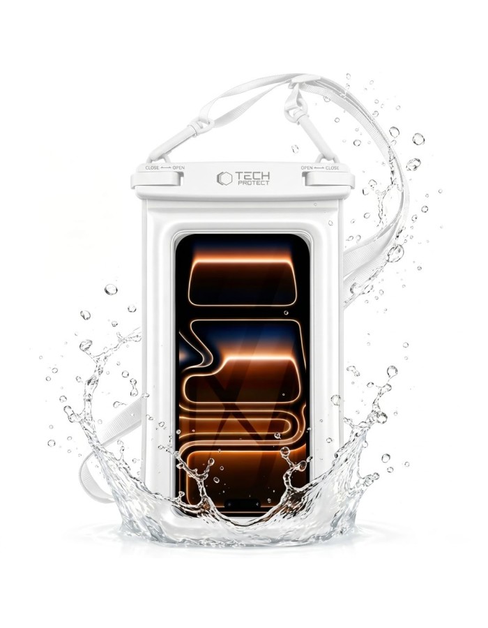 Tech-Protect UWC7 6.9" Waterproof Case - White Tech-Protect UWC7 6.9" Waterproof Case - White