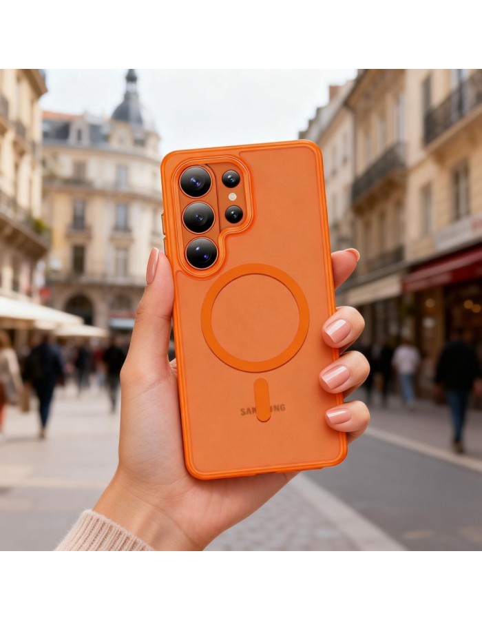 Tech-Protect Magmat MagSafe Case for Samsung Galaxy S26 Ultra - Orange Matte Tech-Protect Magmat MagSafe Case for Samsung Galaxy S26 Ultra - Orange Matte