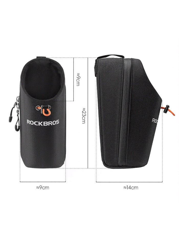 Rockbros P002 Handlebar Bag Compatible with Scooters and Folding City Bikes 1.5L - Black