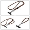 Tech-Protect C10S Crossbody phone lanyard (114 cm) + wrist strap (31 cm) - brown-titanium Tech-Protect C10S Crossbody phone lanyard (114 cm) + wrist strap (31 cm) - brown-titanium