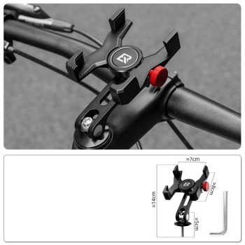 Rockbros 25210039002 phone holder clamp for headset cap - black Rockbros 25210039002 phone holder clamp for headset cap - black