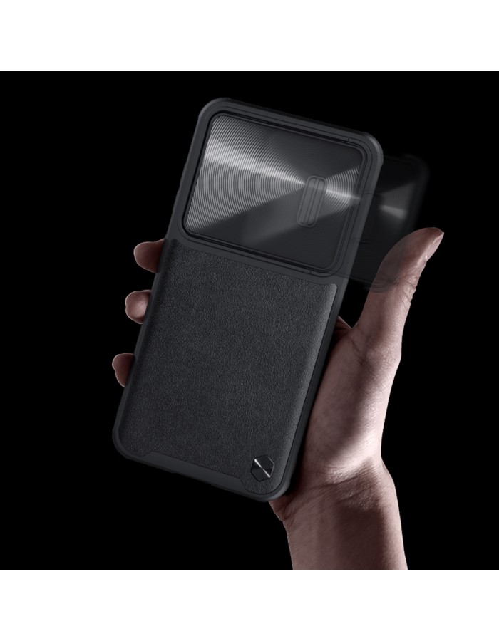 Nillkin CamShield Leather S Case for Samsung Galaxy S23+ cover with camera cover black Nillkin CamShield Leather S Case for Samsung Galaxy S23+ cover with camera cover black