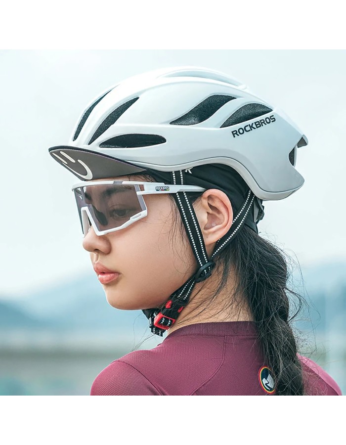 Rockbros SP258 ROAD TO SKY Photochromic Cycling Glasses - White Rockbros SP258 ROAD TO SKY Photochromic Cycling Glasses - White