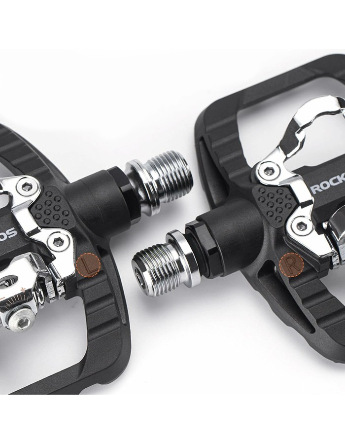 Rockbros PD303 Half-Lock Platform Bicycle Pedals - Black