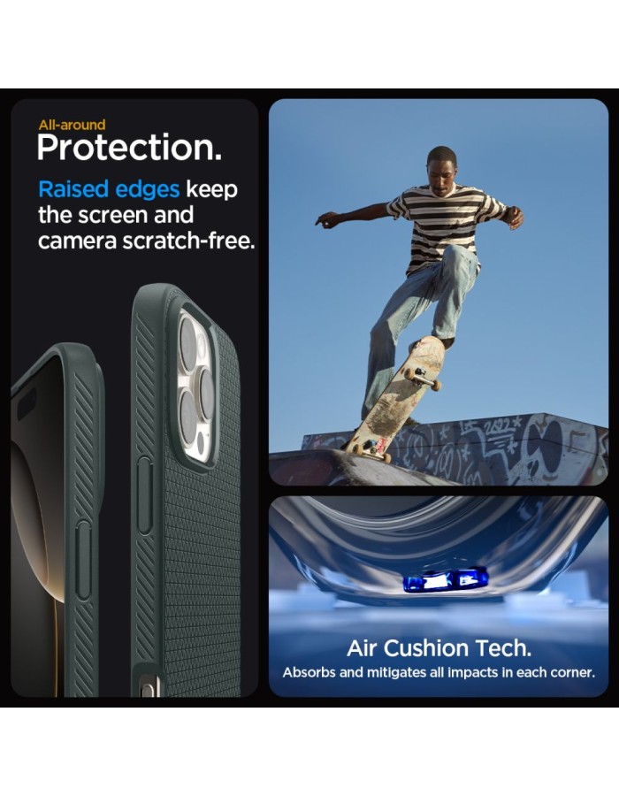 Spigen Liquid Air Case for iPhone 16 Pro Max - Green