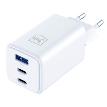 USB-C USB-A 3mk Hyper GaN PD Charger 65W™ - White USB-C USB-A 3mk Hyper GaN PD Charger 65W™ - White