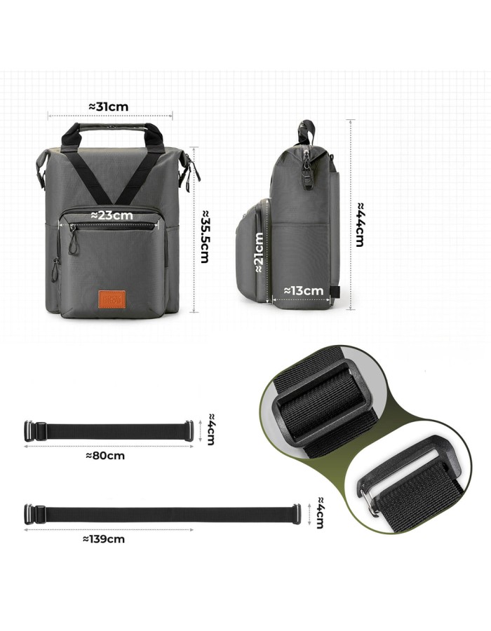 Rockbros H43 Backpack for Brompton Folding Bike - Gray Rockbros H43 Backpack for Brompton Folding Bike - Gray