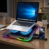 Wozinsky WDCX-A26 NitroCool RGB Gaming Laptop Cooling Pad - Black Wozinsky WDCX-A26 NitroCool RGB Gaming Laptop Cooling Pad - Black