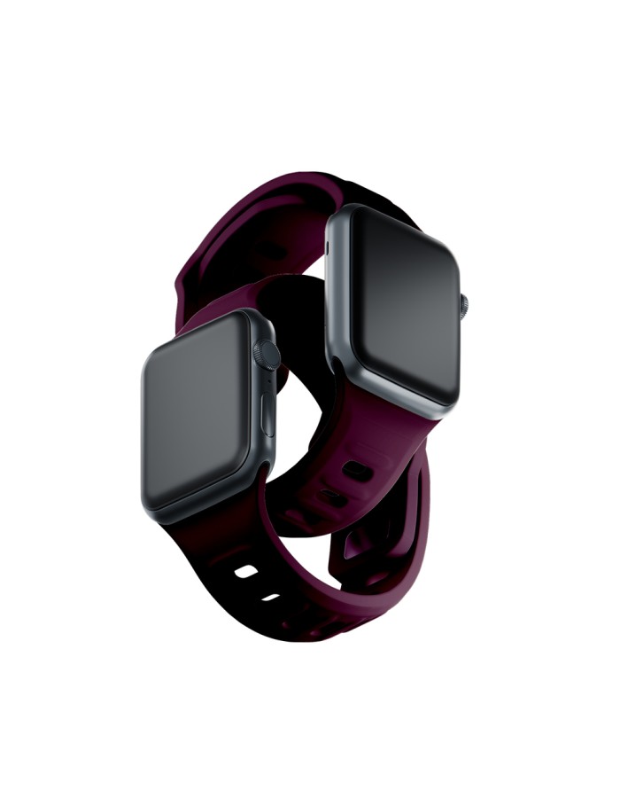 3mk Silicone Watch Strap for Apple Watch 38 / 40 / 41 mm - Burgundy