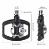Rockbros PD303 Half-Lock Platform Bicycle Pedals - Black