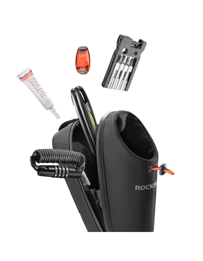 Rockbros P002 Handlebar Bag Compatible with Scooters and Folding City Bikes 1.5L - Black