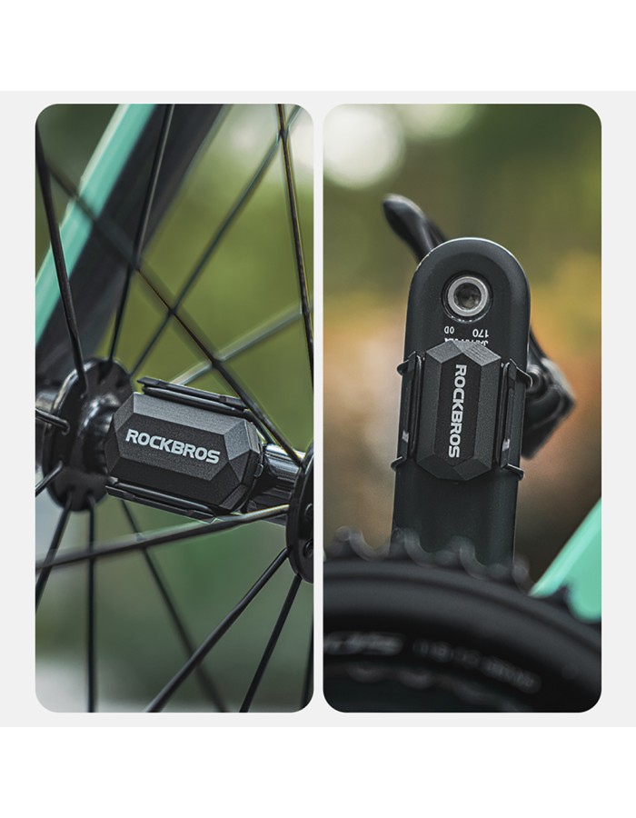 Rockbros C3 ANT+ / Bluetooth 2-in-1 Speed ​​or Cadence Sensor - Black