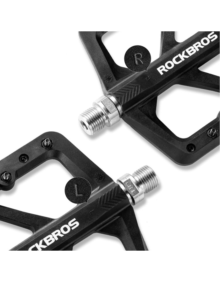Rockbros M906 Nylon Bicycle Pedals - Black Rockbros M906 Nylon Bicycle Pedals - Black