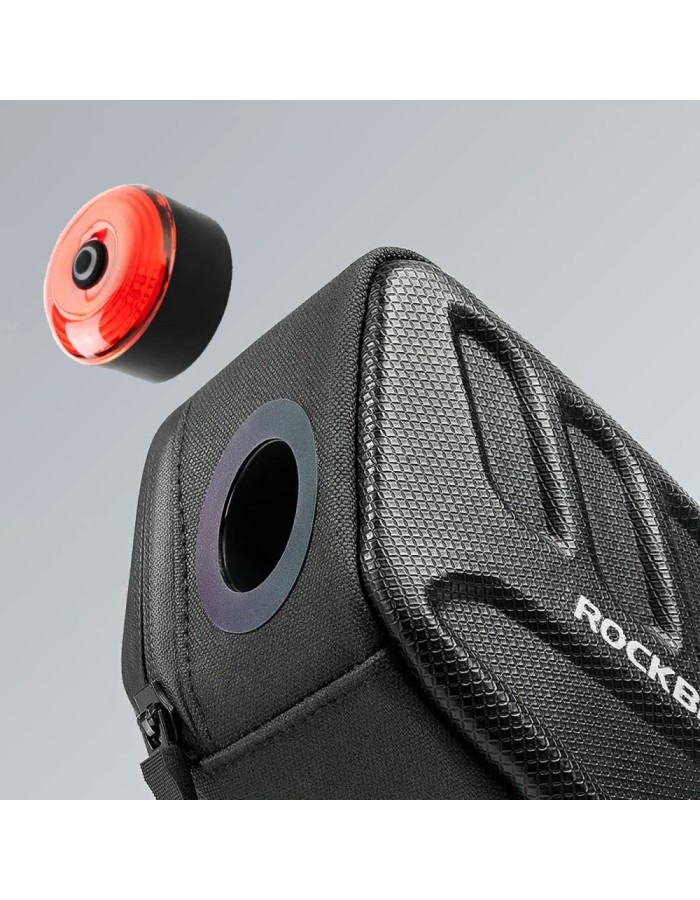 Rockbros C61 Bike Saddle Bag with Smart Rear Light 0.45L - Black Rockbros C61 Bike Saddle Bag with Smart Rear Light 0.45L - Black