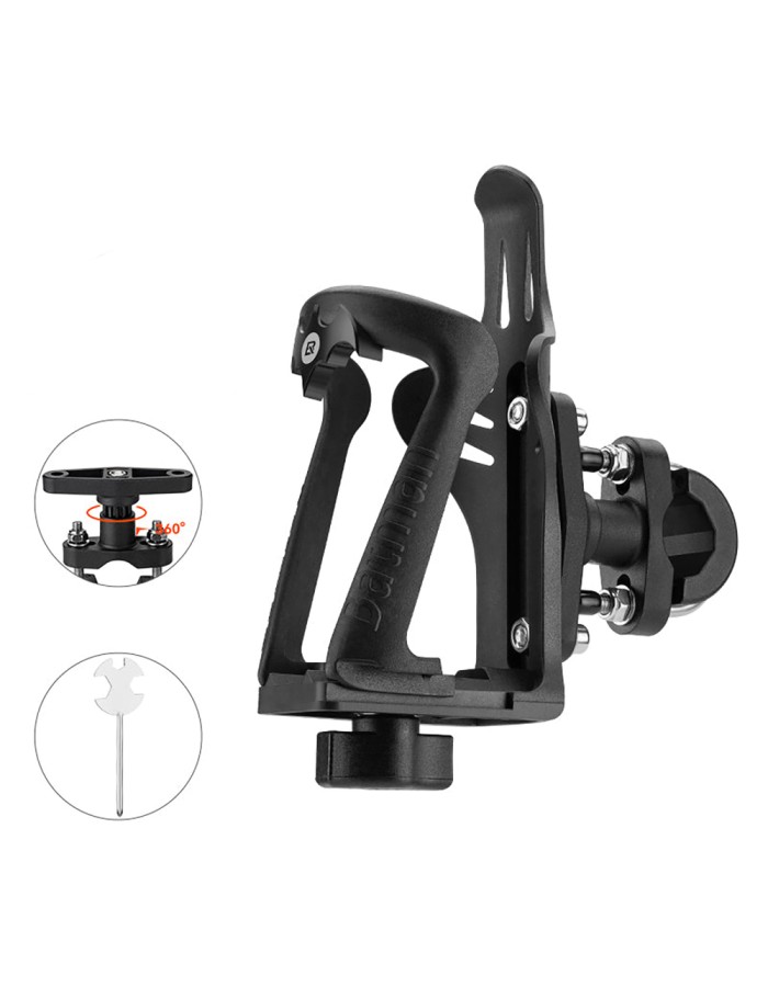 Rockbros 2-3D Adjustable Bottle Holder for Bikes and Motorcycles - Black Rockbros 2-3D Adjustable Bottle Holder for Bikes and Motorcycles - Black