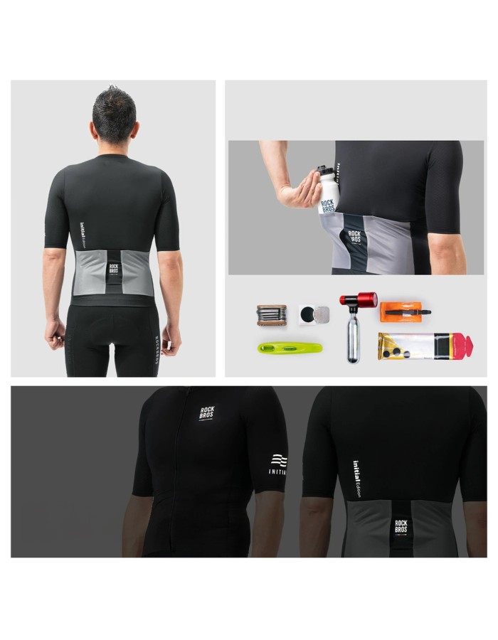 Rockbros 15220032001 ROAD TO SKY men's cycling jersey short sleeve S - black Rockbros 15220032001 ROAD TO SKY men's cycling jersey short sleeve S - black