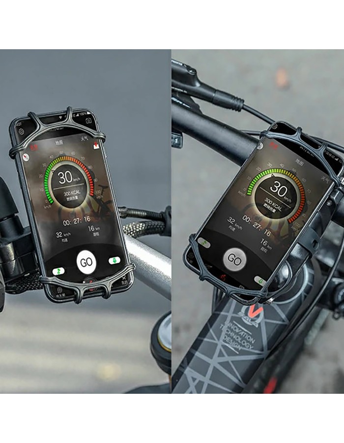 Rockbros LF436 Handlebar Clamp Phone Holder – Black Rockbros LF436 Handlebar Clamp Phone Holder – Black