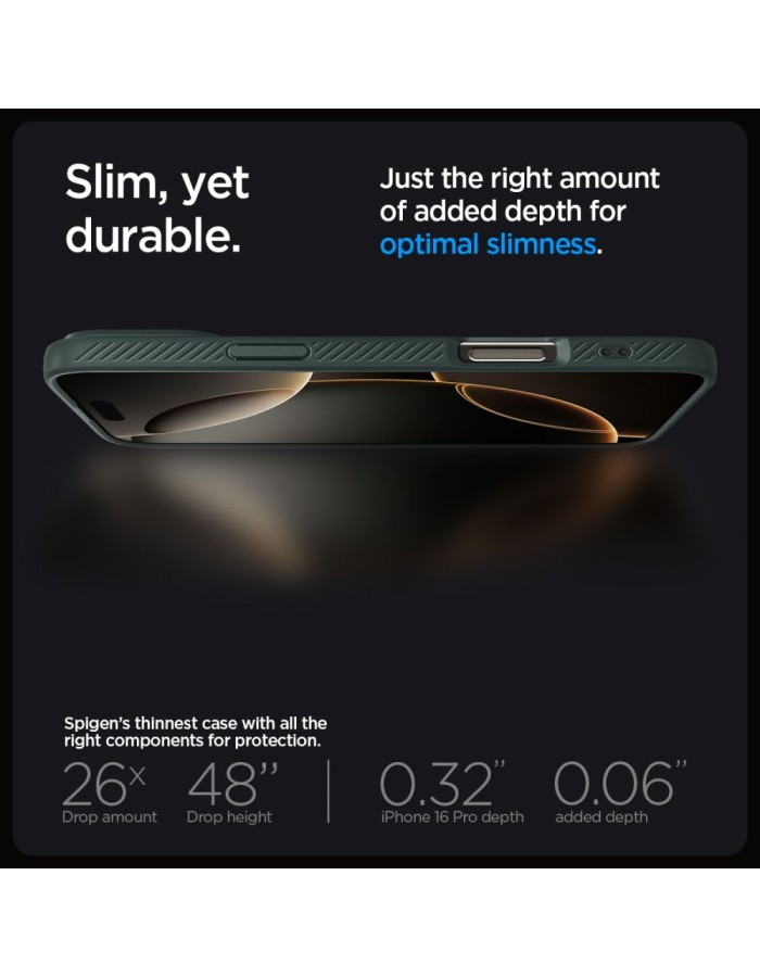 Spigen Liquid Air Case for iPhone 16 Pro Max - Green