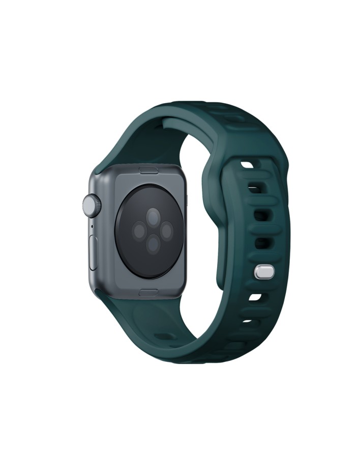 3mk Silicone Watch Strap for Apple Watch 38 / 40 / 41 mm - green