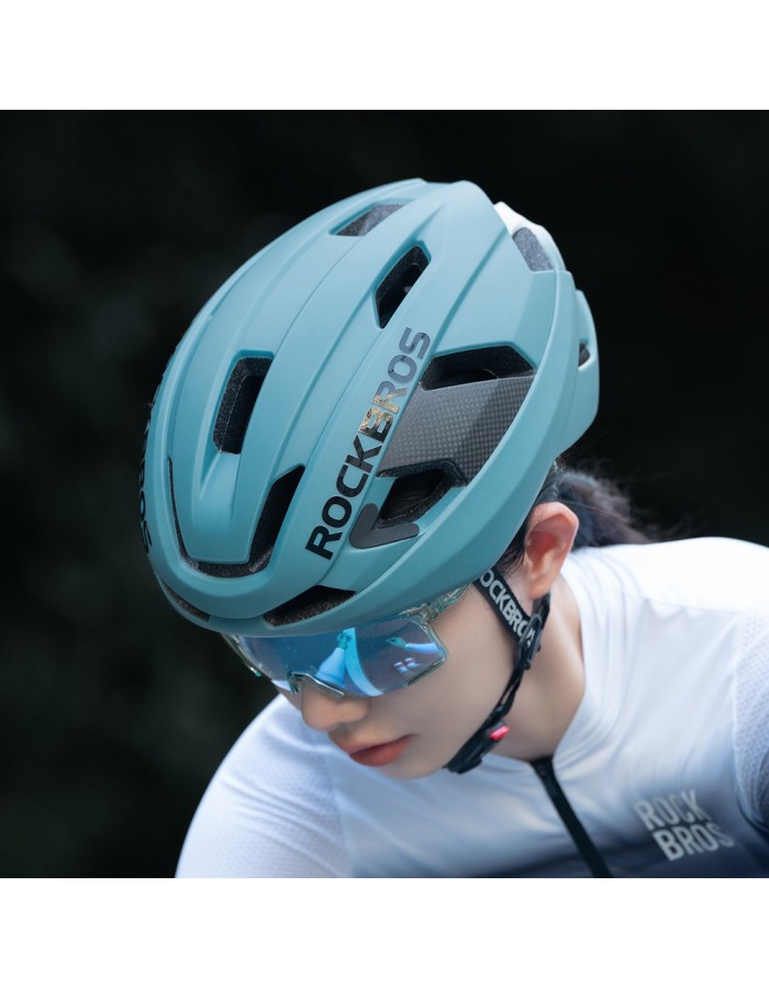 Rockbros LK-15 Carbon Fiber Bike Helmet 58-62cm - Light Blue Rockbros LK-15 Carbon Fiber Bike Helmet 58-62cm - Light Blue