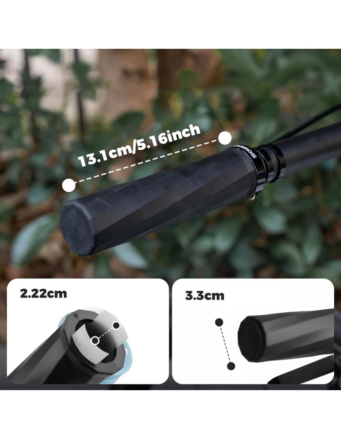 Rockbros 71230002004 rubber bike grips - black Rockbros 71230002004 rubber bike grips - black