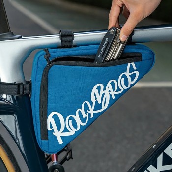 Rockbros G002 Flash Journey Triangle Frame Bike Bag 1.4L - Blue Rockbros G002 Flash Journey Triangle Frame Bike Bag 1.4L - Blue