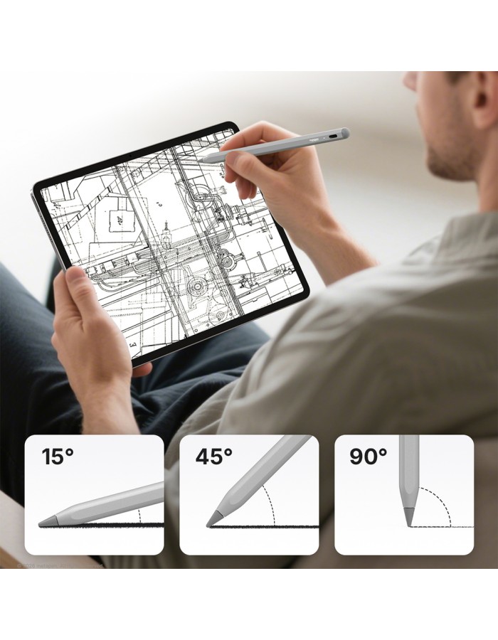 Metapen A8 Active Stylus for iPad USB-C - Gray Metapen A8 Active Stylus for iPad USB-C - Gray