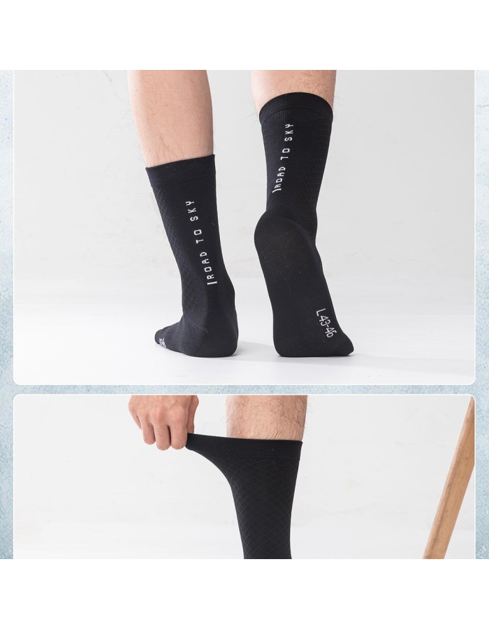 Rockbros 49210016001 ROAD TO SKY Cycling Socks 39-42 cm - Black Rockbros 49210016001 ROAD TO SKY Cycling Socks 39-42 cm - Black
