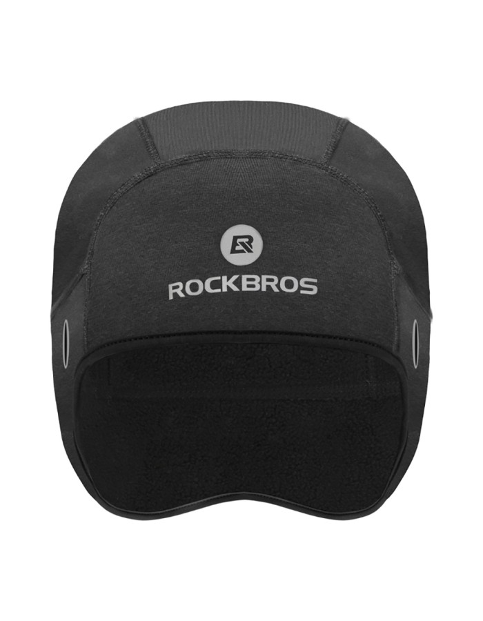 Rockbros Dala Winter Cycling Helmet Cap with Glasses Holes - Grey