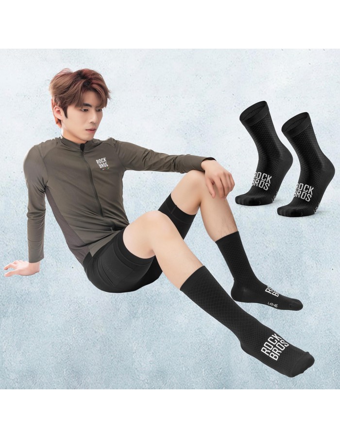 Rockbros 49210016001 ROAD TO SKY Cycling Socks 36-38 cm - Black Rockbros 49210016001 ROAD TO SKY Cycling Socks 36-38 cm - Black