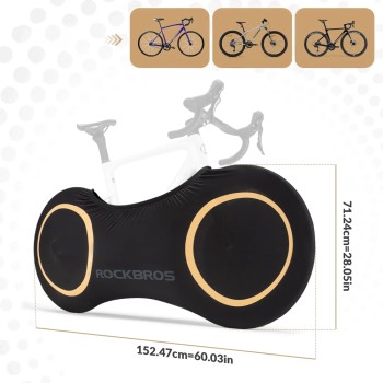 Rockbros D95 Elastic Cover Compatible with 26-29 Inch Gravel, Mountain, City, Road Bikes 700C (71×152 cm) - Black Rockbros D95 Elastic Cover Compatible with 26-29 Inch Gravel, Mountain, City, Road Bikes 700C (71×152 cm) - Black