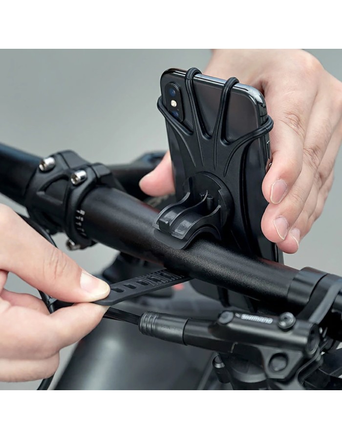 Rockbros LF436 Handlebar Clamp Phone Holder – Black Rockbros LF436 Handlebar Clamp Phone Holder – Black